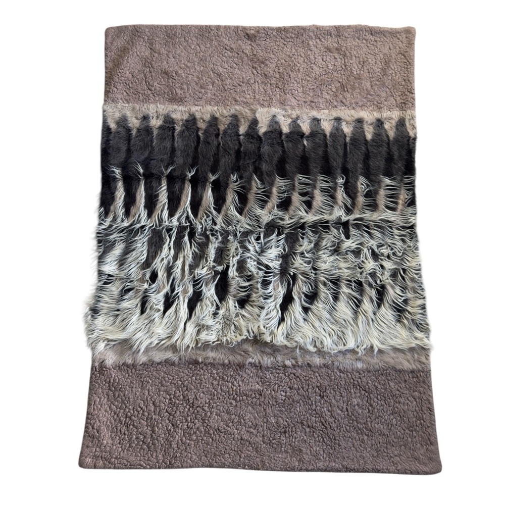 Frontgate Faux Fur Throw Luxury Blanket 50X70"